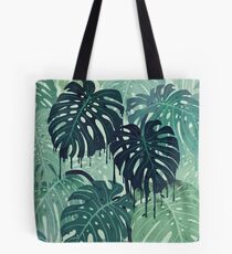 Monstera Melt (in Grün) Tote Bag