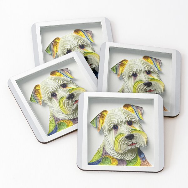 Item preview, Quilling Animal Dog Paper Cut Style designed and sold by PhiloSophyEye.
