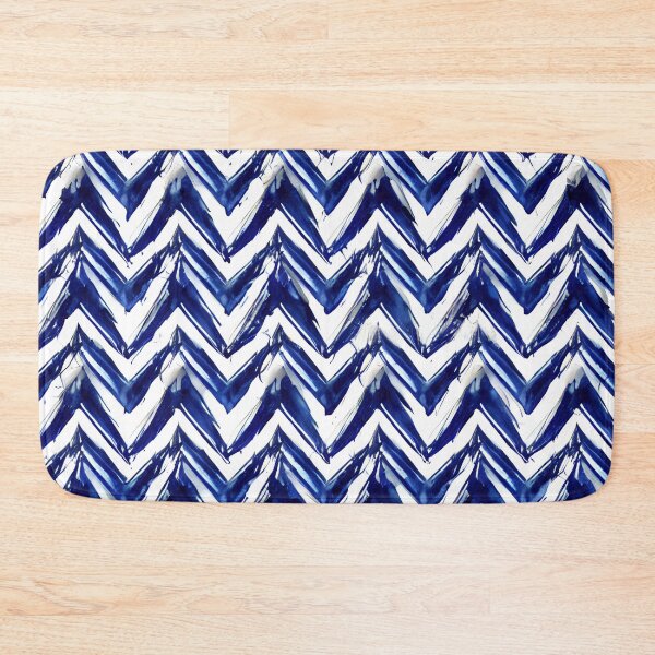 Item preview, Blue and white zig zag pattern design designed and sold by angelisart.