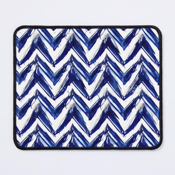 Item preview, Blue and white zig zag pattern design designed and sold by angelisart.