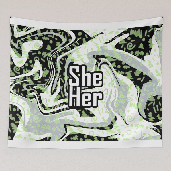 Item preview, agender she her pronouns designed and sold by Jemjae1112.