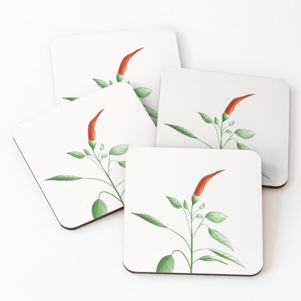 Item preview, Hot Chili Pepper Plant With Red Fruit Botanical Art designed and sold by Boriana Giormova.
