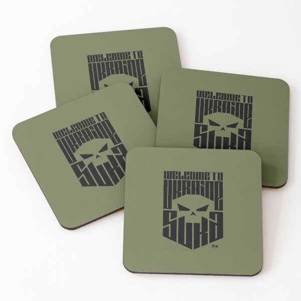 Item preview, SKULL WELCOME TO UKRAINE OLIVE designed and sold by RomanKhalilov.