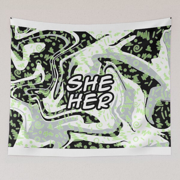 Item preview, agender she her pronouns designed and sold by Jemjae1112.