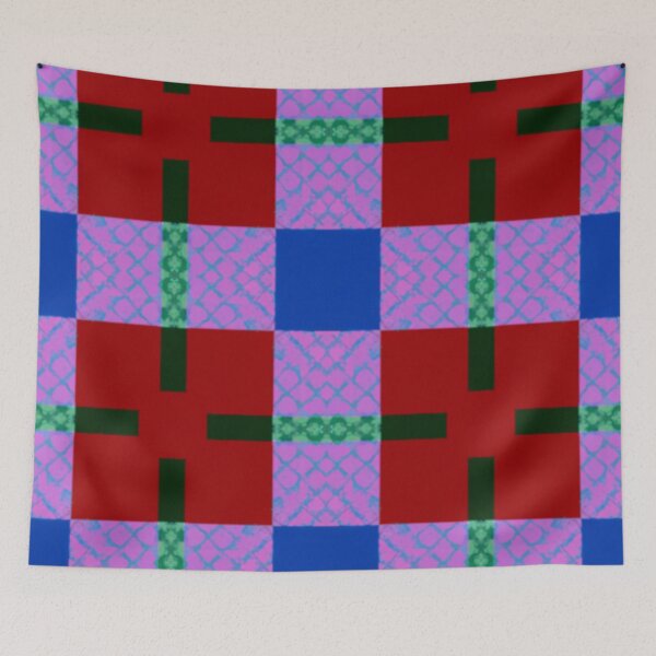 Item preview, Red, Pink, Green Plaid Pattern  designed and sold by Halcion C.