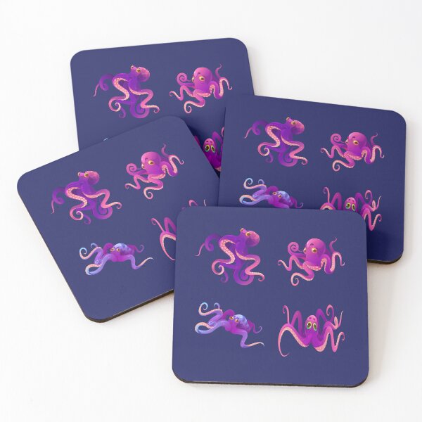 Item preview, Funny squid kawaii octopus pack designed and sold by ALIENATIVED.