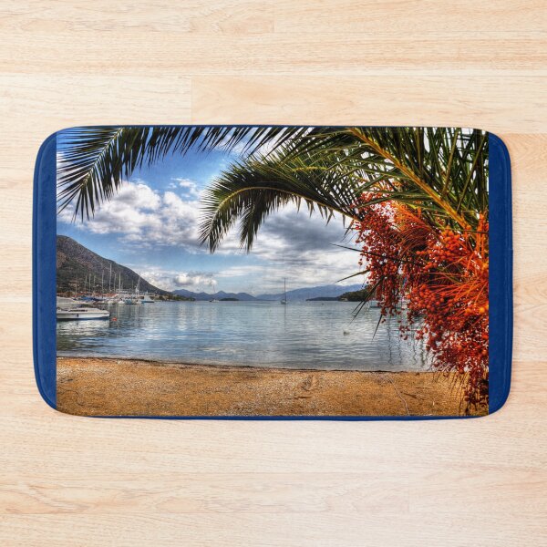 Item preview, Nidri Harbour Framed By Palm Tree designed and sold by Paul Thompson Photography.