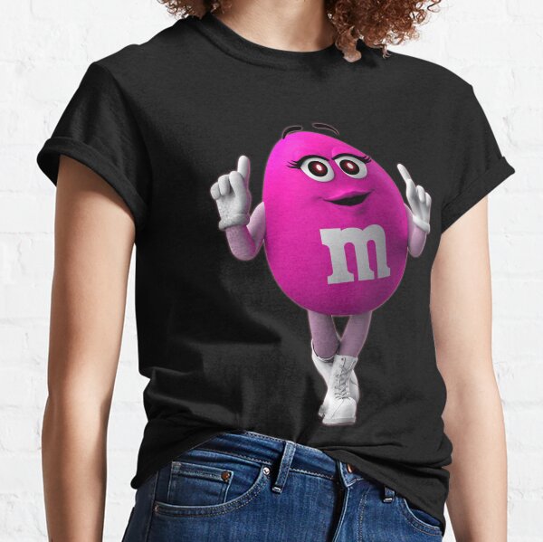 m&m shirt, purple character, m&m candy shirt, purple shirt m&m,  m&m t-shirt, tee