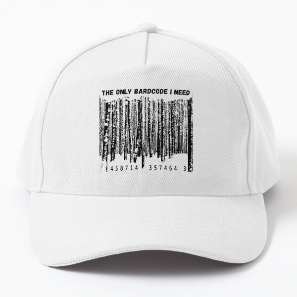 le seul code barre dont j'ai besoin - ecologie - blanc casquette de basebal...