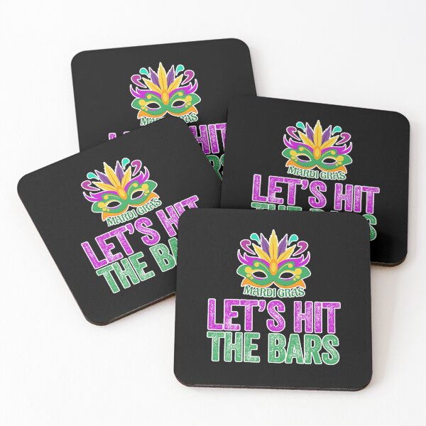 Item preview, MARDI GRAS LET'S HIT THE BARS designed and sold by w1ckerman.