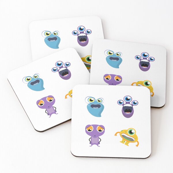 Item preview, Little happy alien monsters cute and funny pack designed and sold by ALIENATIVED.