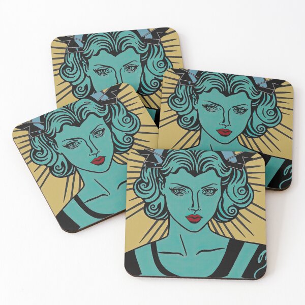 Item preview, Virgo Sign Astrology Art in the Style of a Tarot Card designed and sold by ThatsTheStyle.