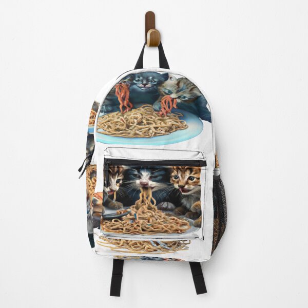 Item preview, Three kittens eating spaghetti designed and sold by Goodies Galore.