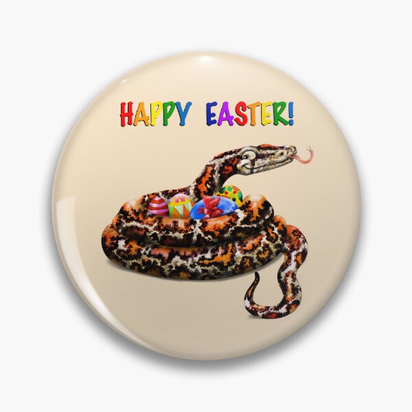 Artikelvorschau, Frohe Ostern! Ssssimple | Cartoon Tigerpython entworfen und verkauft von Snootrac.