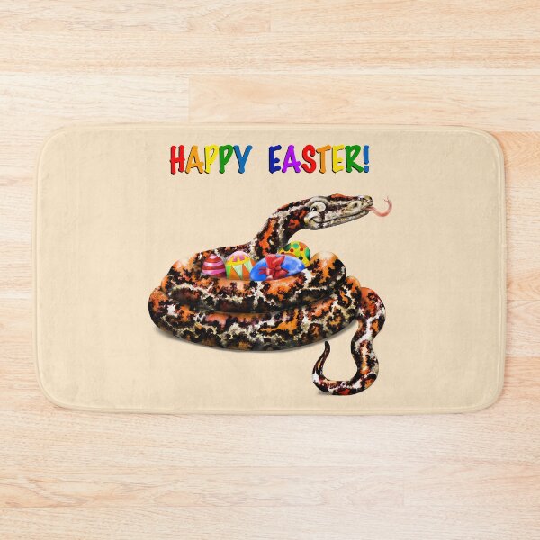 Item preview, Happy Easter! Ssssimple | Cartoon Burmese Python  designed and sold by Snootrac.