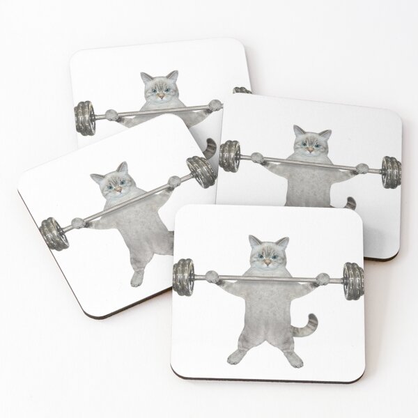 Item preview, cat in a gym designed and sold by The Enthousiaste.