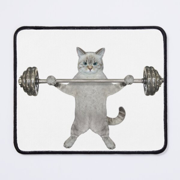 Item preview, cat in a gym designed and sold by The Enthousiaste.