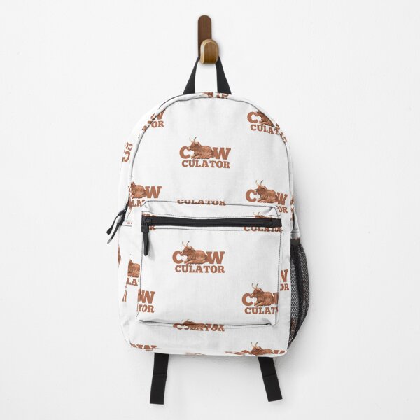 Item preview, Highland "Cow-culator" sticker Mat Calculator cow puns Calculator designed and sold by FarmsteadAcers.