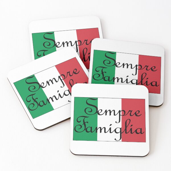 Item preview, Sempre Famiglia means Always Family in Italian (Italian Flag) designed and sold by SunnyDazDesign.