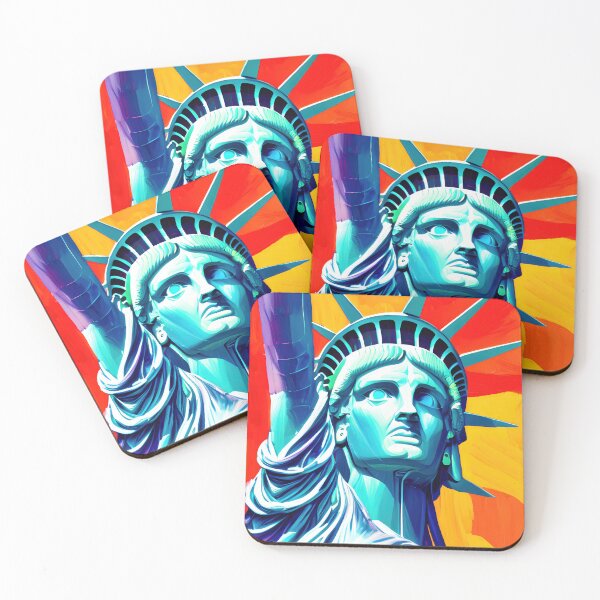 Item preview, Statue of Liberty vibrant oil painting No1 designed and sold by angelisart.
