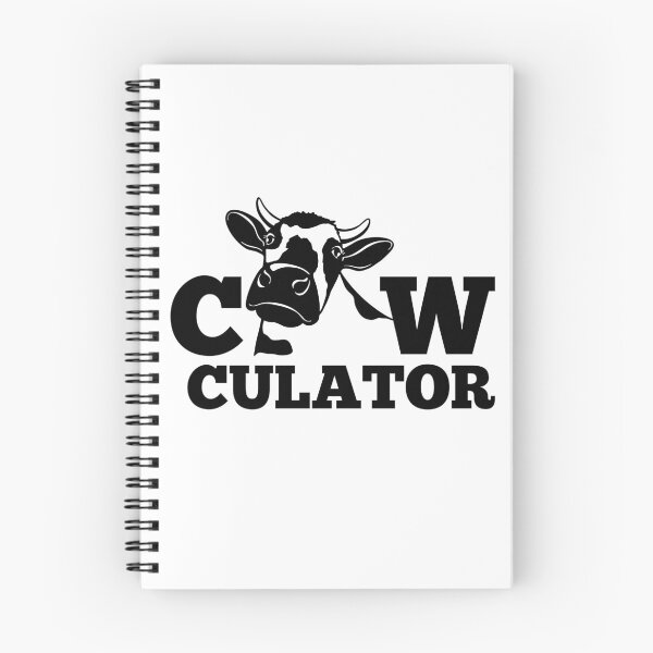 Item preview, Dairy Cow "Cow-culator" sticker Funny colorful cow puns Calculator designed and sold by FarmsteadAcers.