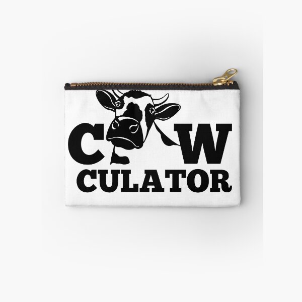 Item preview, Dairy Cow "Cow-culator" sticker Funny colorful cow puns Calculator designed and sold by FarmsteadAcers.