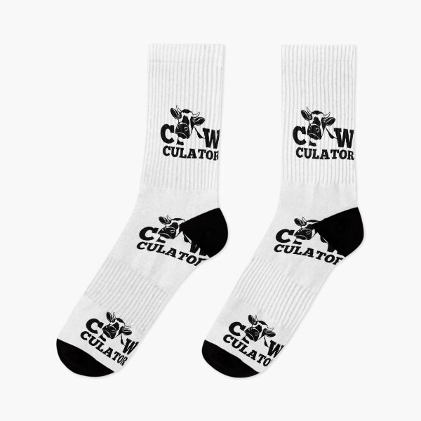 Item preview, Dairy Cow "Cow-culator" sticker Funny colorful cow puns Calculator designed and sold by FarmsteadAcers.