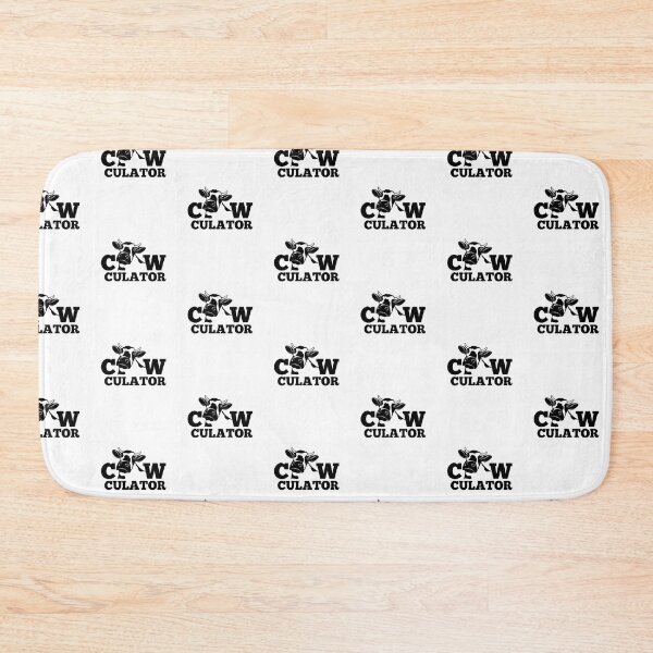 Item preview, Dairy Cow "Cow-culator" sticker Funny colorful cow puns Calculator designed and sold by FarmsteadAcers.