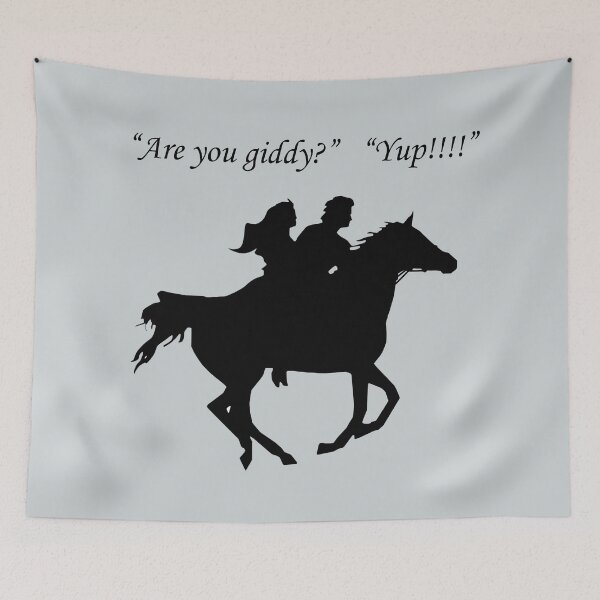 Item preview, A couple riding on a galloping horse: Are you giddy? Yup!!!! designed and sold by SomeGuyLou.