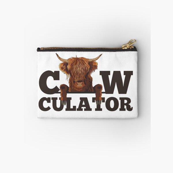 Item preview, Harry Cow "Cow-culator" sticker Funny colorful cow puns Calculator designed and sold by FarmsteadAcers.
