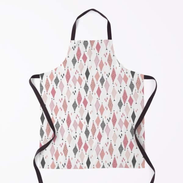Item preview, 50s 60s Retro Geometric Sketch Juicy Pink and Peach Diamonds  designed and sold by GypsyGoonDesign.