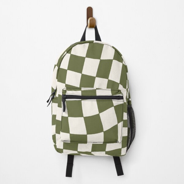 Item preview, distorted green check pattern designed and sold by asymmetrickid.