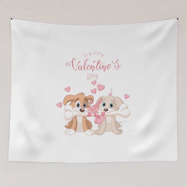 Item preview, Valentine's day of dogs in love designed and sold by VisAIon.