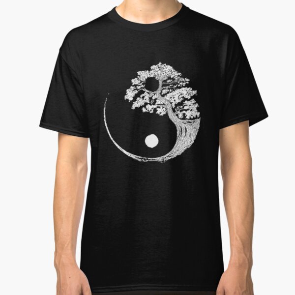 Yin Yang Bonsai Tree Japanese Buddhist Zen Classic T-Shirt