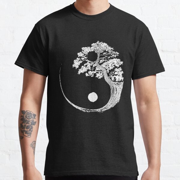 Yin Yang Bonsai Tree Japanese Buddhist Zen Classic T-Shirt