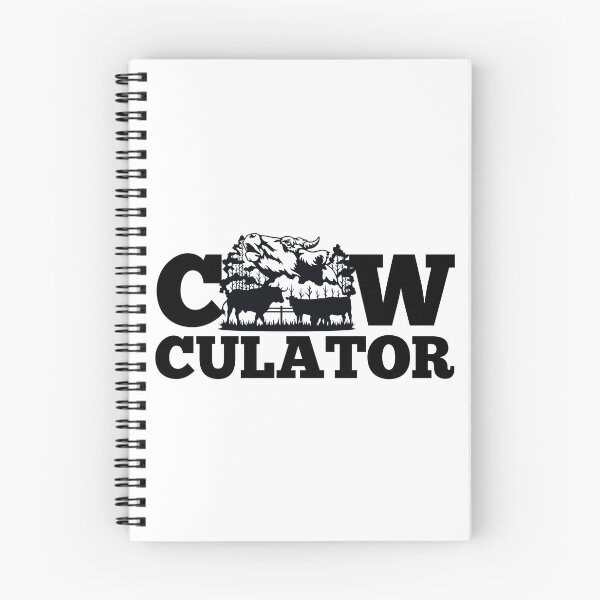 Item preview, Black and white Cow "Cow-culator" sticker Funny colorful cow puns Calculator designed and sold by FarmsteadAcers.