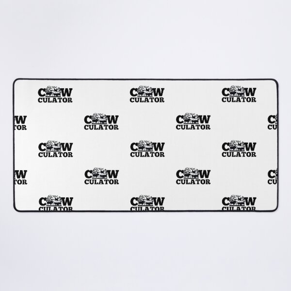 Item preview, Black and white Cow "Cow-culator" sticker Funny colorful cow puns Calculator designed and sold by FarmsteadAcers.