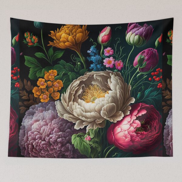 Item preview, Digital painting of a bunch of flowers designed and sold by Simone Davino.