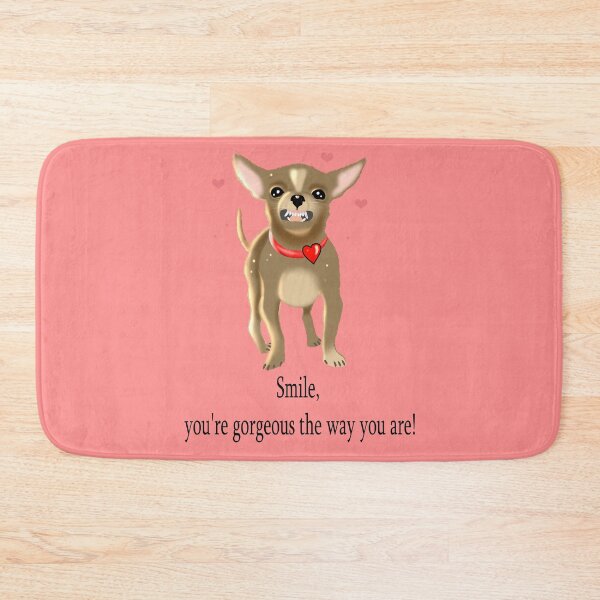 Item preview, Smile, you're gorgeous the way you are!, pet, dog, chihuahua, hearts designed and sold by GiiReez.