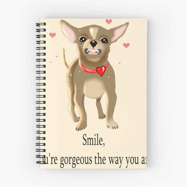 Item preview, Smile, you're gorgeous the way you are!, pet, dog, chihuahua, hearts designed and sold by GiiReez.