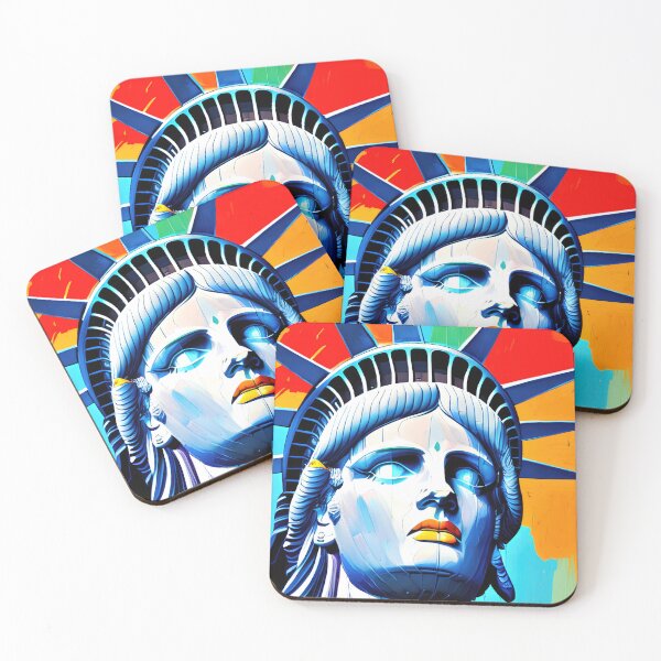 Item preview, Statue of Liberty vibrant oil painting No2 designed and sold by angelisart.