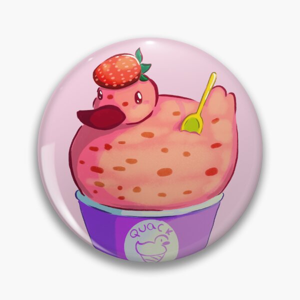 Item preview, Strawberry ice cream duck designed and sold by Quackustrations.