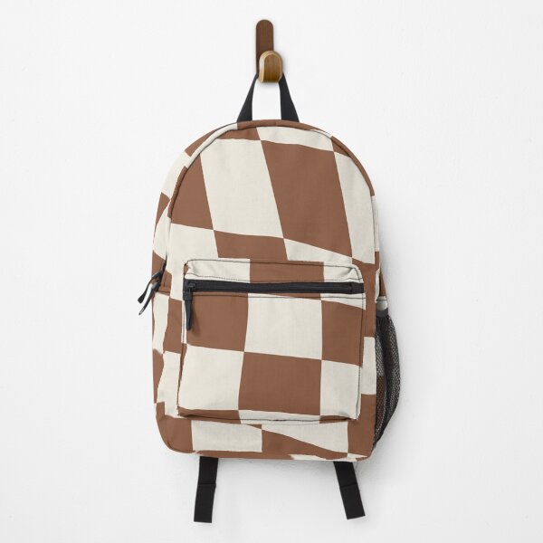 Item preview, groovy distorted brown checkerboard designed and sold by asymmetrickid.