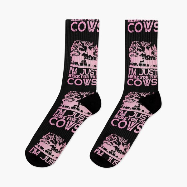 Item preview, I'm just here for the Cows - Pink version Cow lovers designed and sold by FarmsteadAcers.