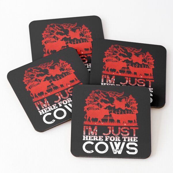 Item preview,  I'm just here for the Cows - Red version Cow lovers designed and sold by FarmsteadAcers.