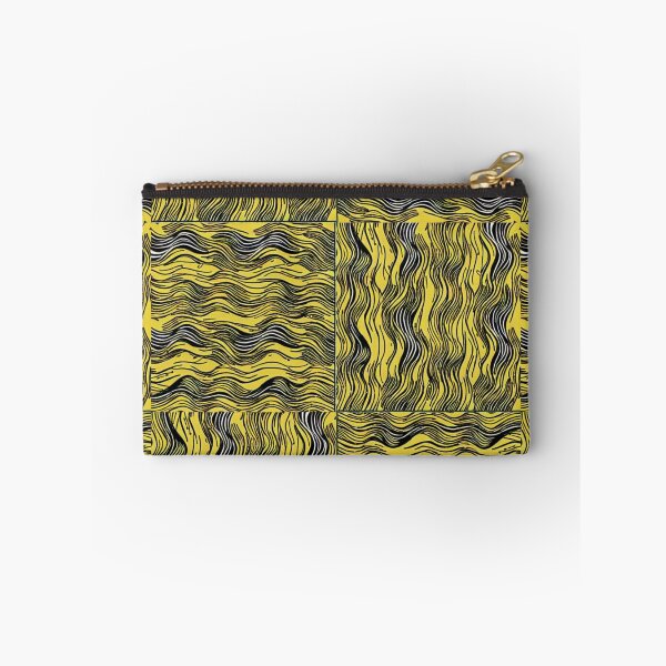 Item preview, Yellow and black waves designed and sold by SomePatterns.