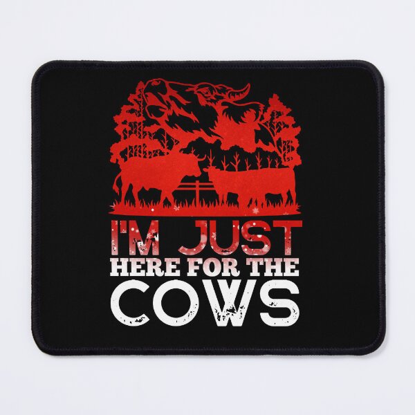 Item preview, I'm just here for the Cows - Red version Cow lovers designed and sold by FarmsteadAcers.