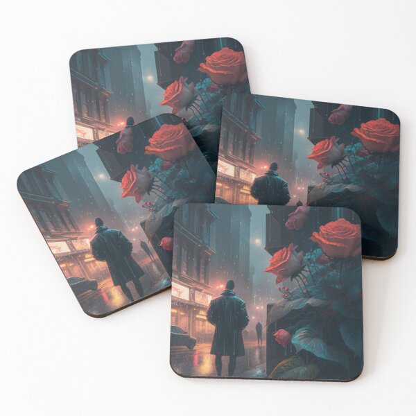 Item preview, Roses Blooming In a Cyberpunk designed and sold by products4urduke.