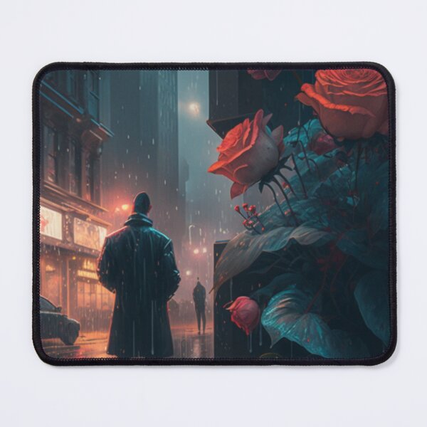 Item preview, Roses Blooming In a Cyberpunk designed and sold by products4urduke.