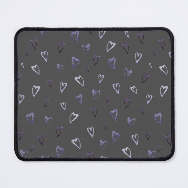 Item preview, Heart glitter cute seamless pattern purple sketch grey designed and sold by Yana Mustafina | Boho Soulful Designs.